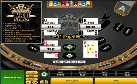 Casino War Slot Machine